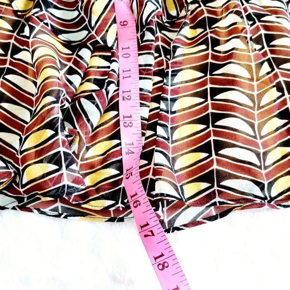 Scotch & Soda mini skirt patterned ruffle 90s vibes small red yellow - Picture 2 of 6